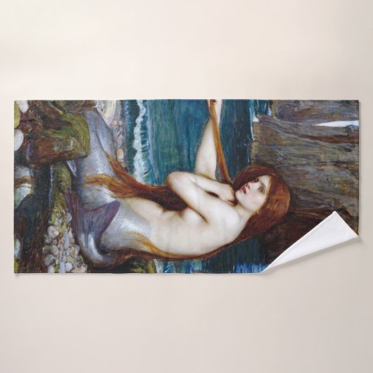 Mermaid, John William Waterhouse Badhanddoek (Badhanddoek)