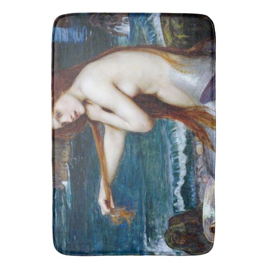Mermaid, John William Waterhouse Badmat (Voorkant Verticaal)