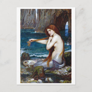 Mermaid, John William Waterhouse Briefkaart