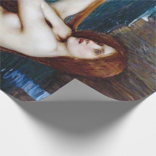 Mermaid, John William Waterhouse Cadeaupapier (Hoek)