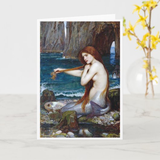 Mermaid, John William Waterhouse Kaart (Gele Bloem)