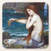 Mermaid, John William Waterhouse Kartonnen Onderzetters (Voorkant)