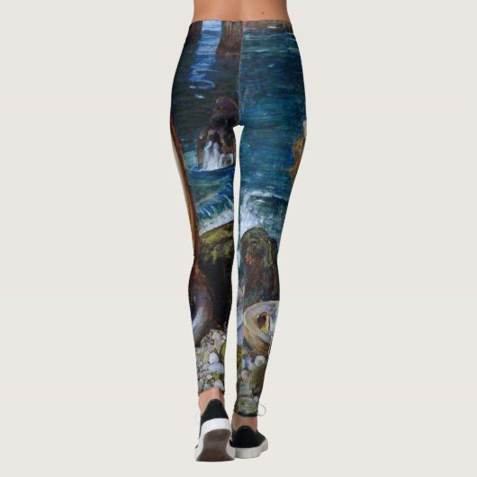Mermaid, John William Waterhouse Leggings (Achterkant)