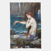 Mermaid, John William Waterhouse Theedoek (Verticaal)