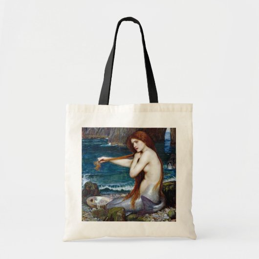 Mermaid, John William Waterhouse Tote Bag (Voorkant)