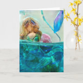 Mermaid Kaart (Gele Bloem)