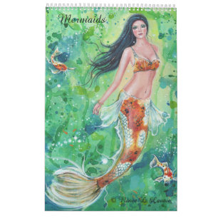 Mermaid kalender fantasie portretten van Renee Lav