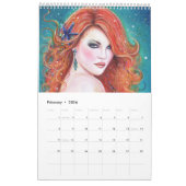 Mermaid kalender fantasie portretten van Renee Lav (Feb 2026)
