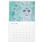Mermaid kalender fantasie portretten van Renee Lav (Jan 2026)