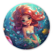 Mermaid Keramische Knop (Voorkant)