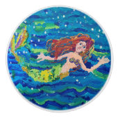 Mermaid Keramische Knop (Voorkant)