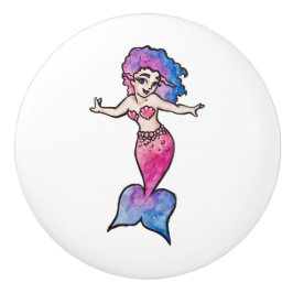 Mermaid Keramische Knop