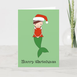 Mermaid Kerst Special Feestdagen Kaart