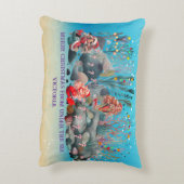 Mermaid Kerstmis Accent Kussen (Achterkant (Verticaal))