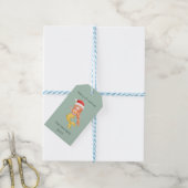 Mermaid Kerstmis Cadeaulabel (Met Touw)