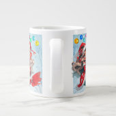 Mermaid Kerstmis Grote Koffiekop (Achterkant)