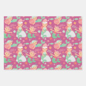 Mermaid Kerstmis Inpakpapier Vel (Voorkant)