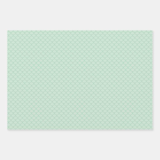 Mermaid Kerstmis Inpakpapier Vel (Voorkant 2)