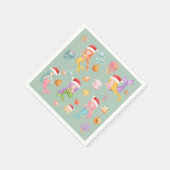 Mermaid Kerstmis Servet (Hoek)