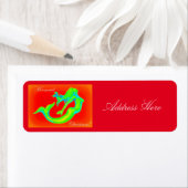 Mermaid Kerstrood Etiket (Insitu)