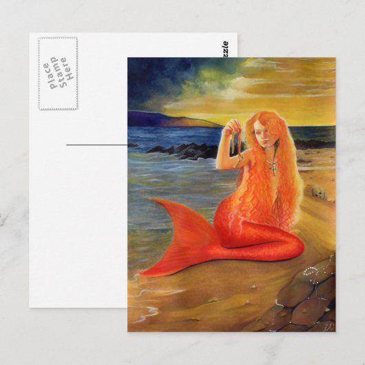 Mermaid Key Sunset Briefkaart (Voorkant / Achterkant)