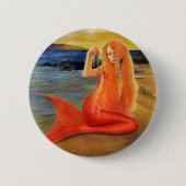 Mermaid Key Sunset Button (Voorkant)