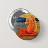 Mermaid Key Sunset Button (Voorkant /achterkant)