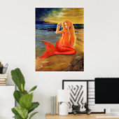 Mermaid Key Sunset POSTER (Thuiskantoor)
