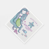 Mermaid Kids Birthday Party Servet (Hoek)