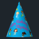 Mermaid Kids Birthday Pool Party Feesthoedjes<br><div class="desc">Gooi een feestje voor je geliefde kind met dit leuke verjaardagsfeest voor je zeemeerminnen! Ideaal voor een zomerzwemfeest!</div>