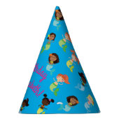 Mermaid Kids Birthday Pool Party Feesthoedjes (Rechts)