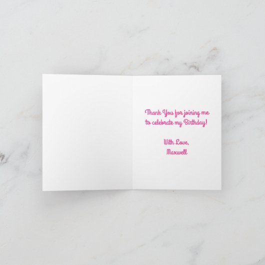 Mermaid Kids Birthday Pool Party Kaart (Binnen)