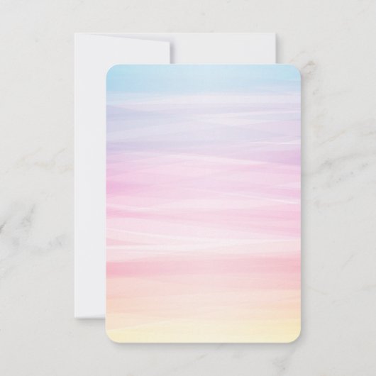 Mermaid Kisses en Starfish Wishes | Uitnodiging (Achterkant)