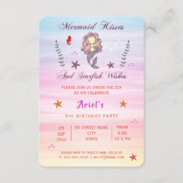 Mermaid Kisses en Starfish Wishes | Uitnodiging