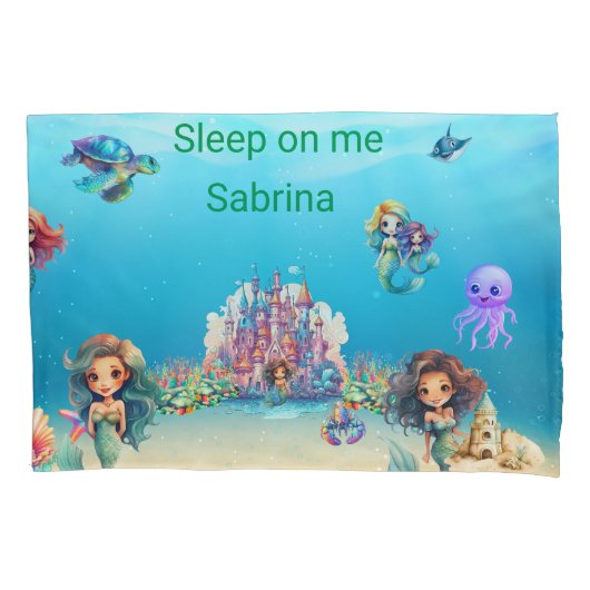 Mermaid Kussensloop (Voorkant)