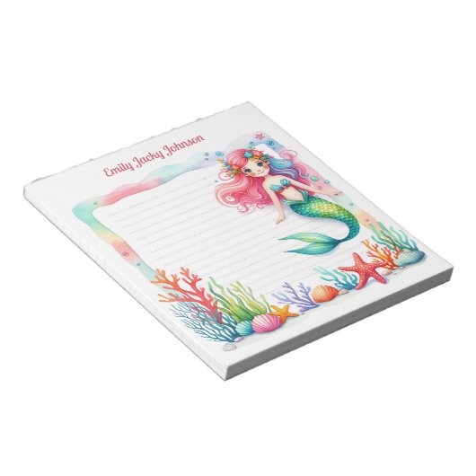 Mermaid Lagoon Notepad Notitieblok (Schuin)