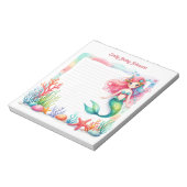 Mermaid Lagoon Notepad Notitieblok (Linkerzijde)