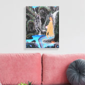 Mermaid lagune canvas afdruk (Insitu (Woonkamer))