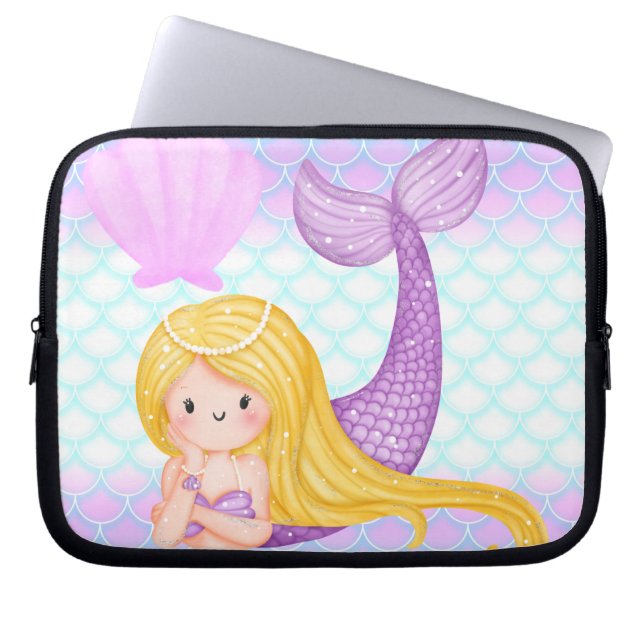 Mermaid Laptop Sleeve (Voorkant)
