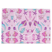 Mermaid Large Gift Bag Groot Cadeauzakje (Achterkant)