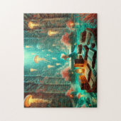 Mermaid Library Underwater Bookshelves Fantasy Legpuzzel (Verticaal)
