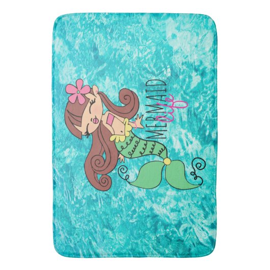 Mermaid Life Bath Mat (Voorkant Verticaal)