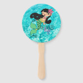 Mermaid Life BH Hand Fan Handwaaier (Achterkant)