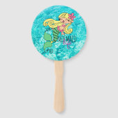 Mermaid Life BL Hand Fan Handwaaier (Achterkant)