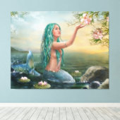 Mermaid Life Canvas Afdruk (Insitu (Houten vloer))