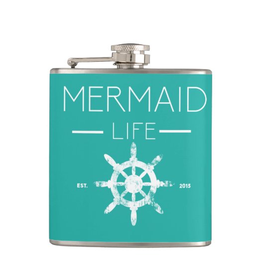 Mermaid Life Hipflask Heupfles (Voorkant)