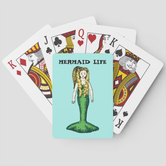 MERMAID LIFE Klassieke Speelkaarten (Achterkant)