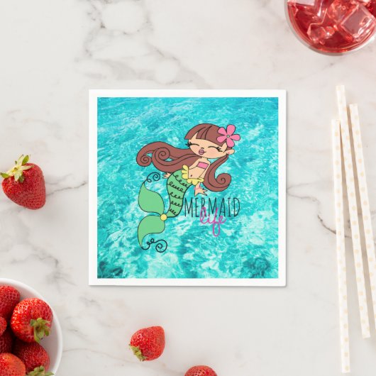 Mermaid Life Paper Napkins Servetten (Insitu)