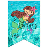 Mermaid Life Party Bunting Banner (Tweede vlag)