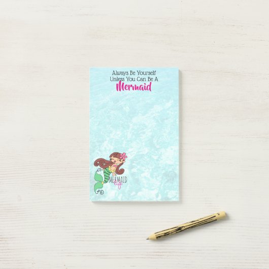 Mermaid Life Post-it® Notes (Op bureau)